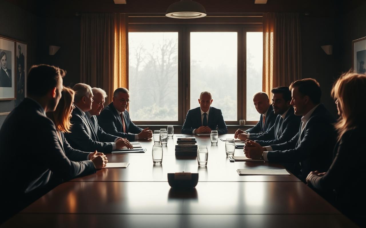 The team in the room